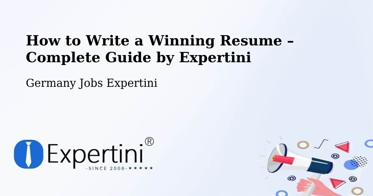 Resume Writing Guide for Job Seekers – Zöblitz - Zöblitz, Germany Jobs Expertini